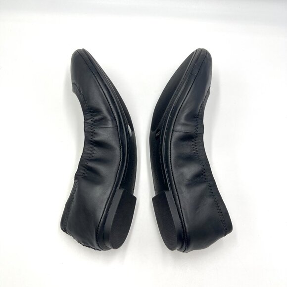 Lucky‎ Brand Womens Size 6.5 Emmie Black Leather Ballet Flats Shoes - Picture 5 of 9